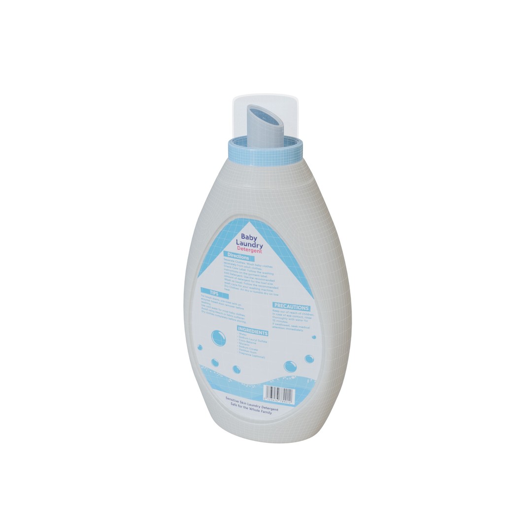 Baby Laundry Detergent 3D Model – Low Poly Household Asset, FBX - View 5