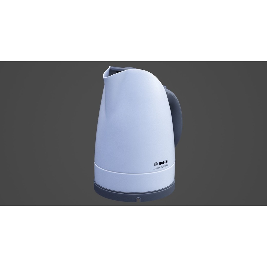 Electric Kettle 3D Model – PBR Textured Kitchenware, FBX, OBJ - View 6