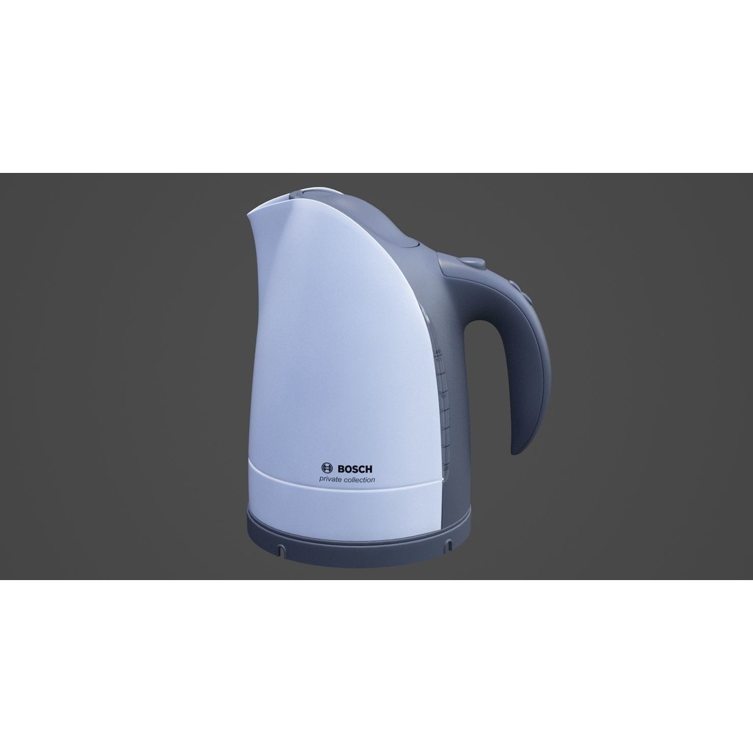 Electric Kettle 3D Model – PBR Textured Kitchenware, FBX, OBJ - View 7