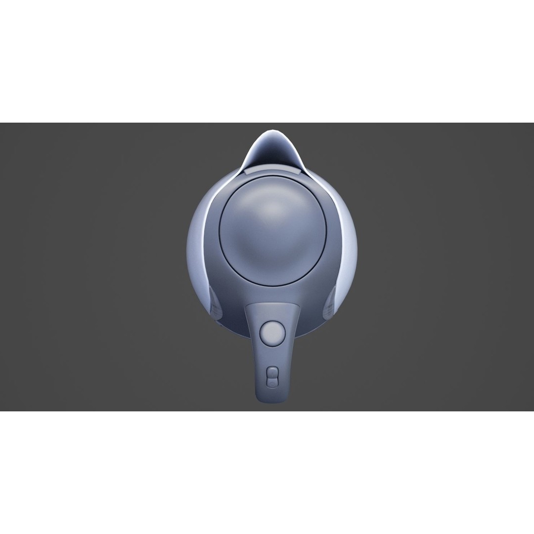 Electric Kettle 3D Model – PBR Textured Kitchenware, FBX, OBJ - View 9