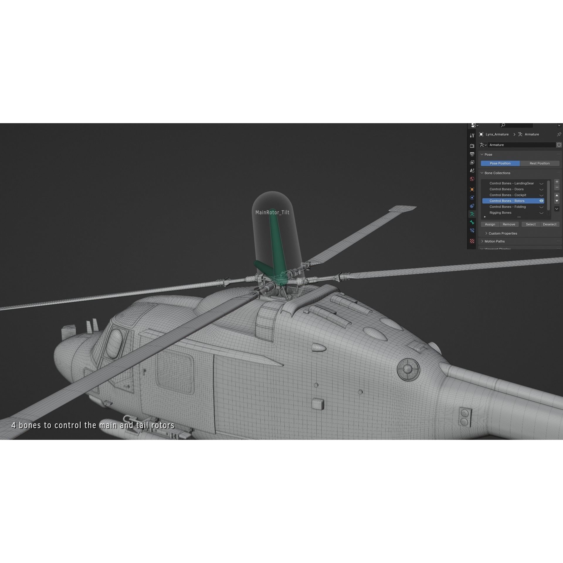 Westland Lynx HAS2 - Rigged PBR 3D Model - View 10