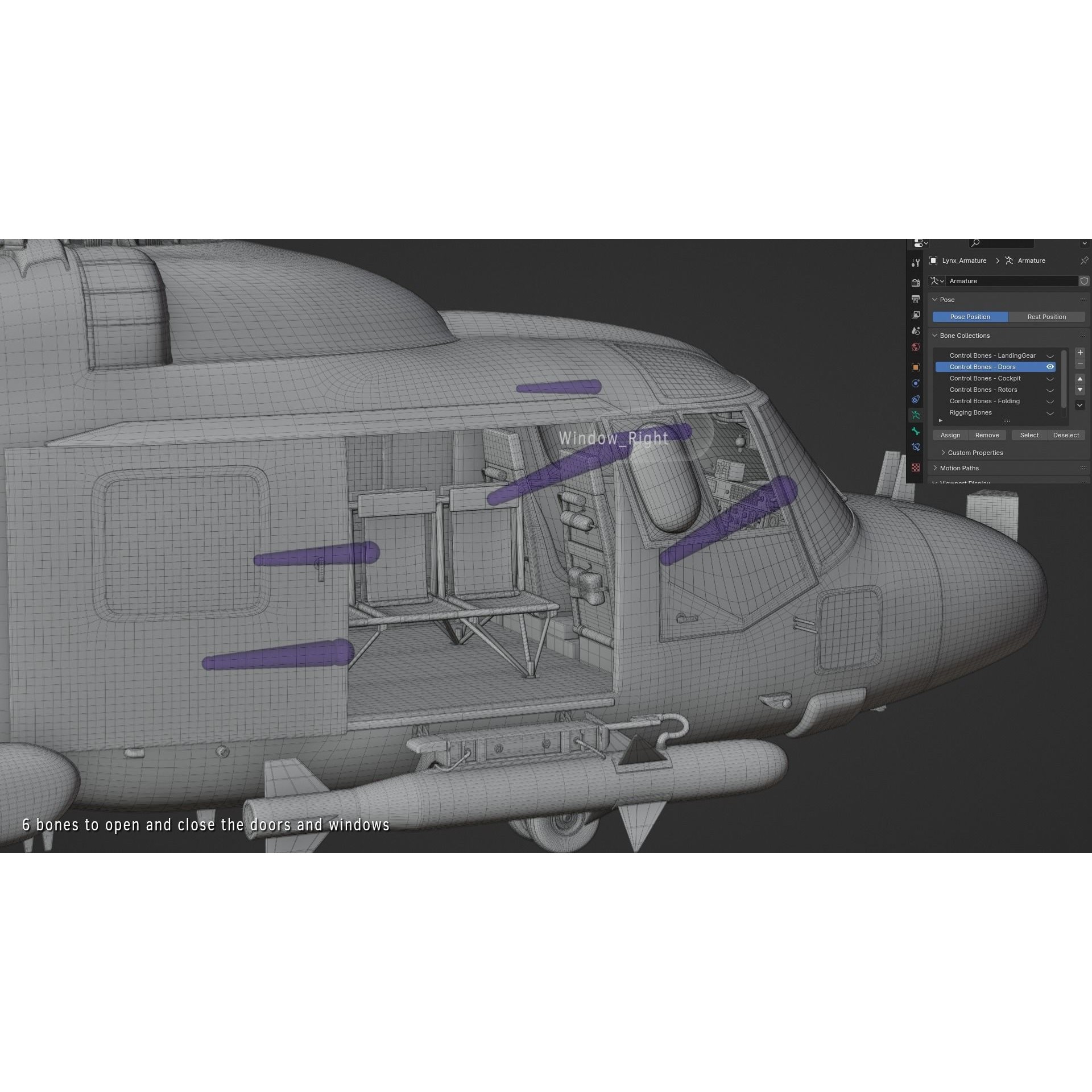 Westland Lynx HAS2 - Rigged PBR 3D Model - View 15