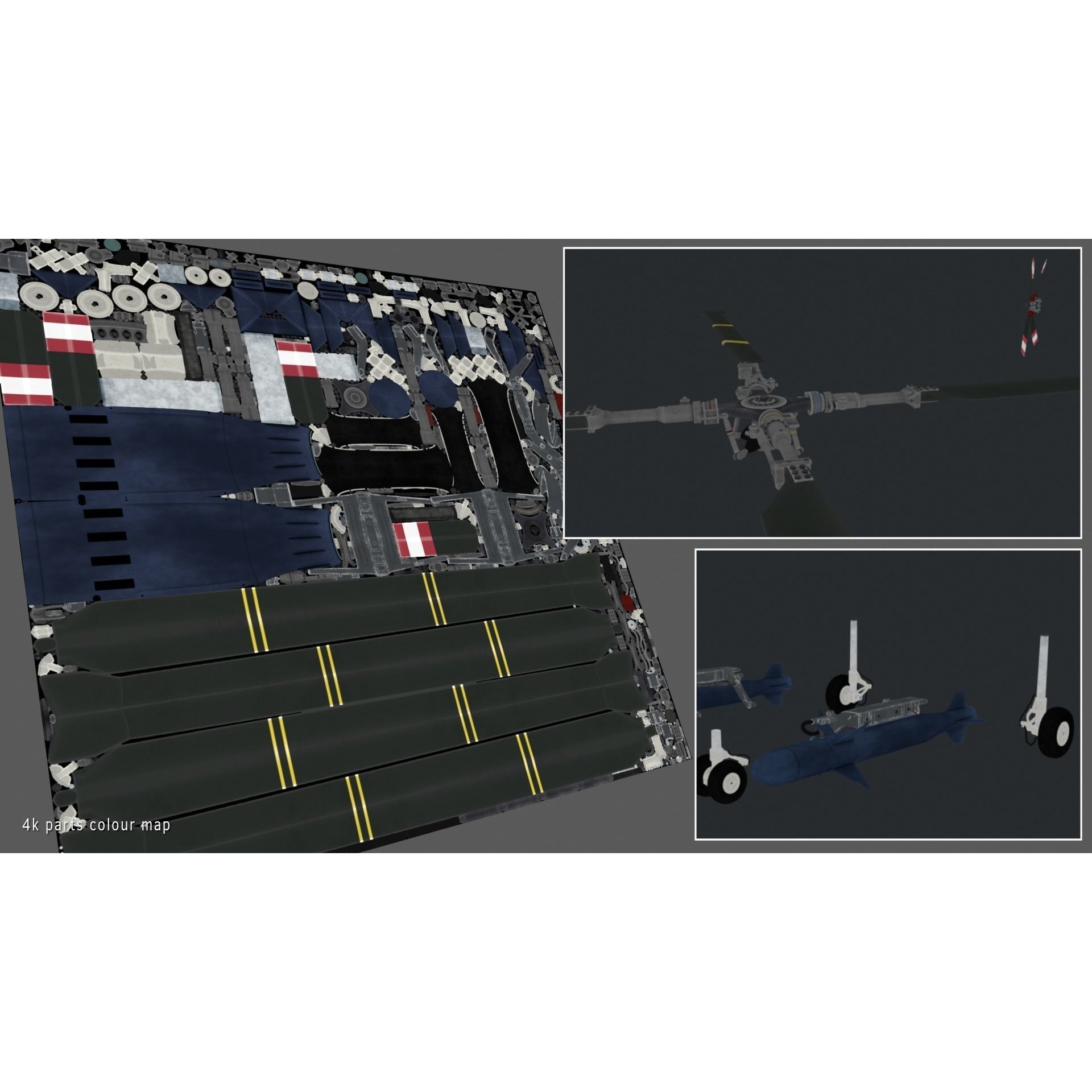 Westland Lynx HAS2 - Rigged PBR 3D Model - View 26