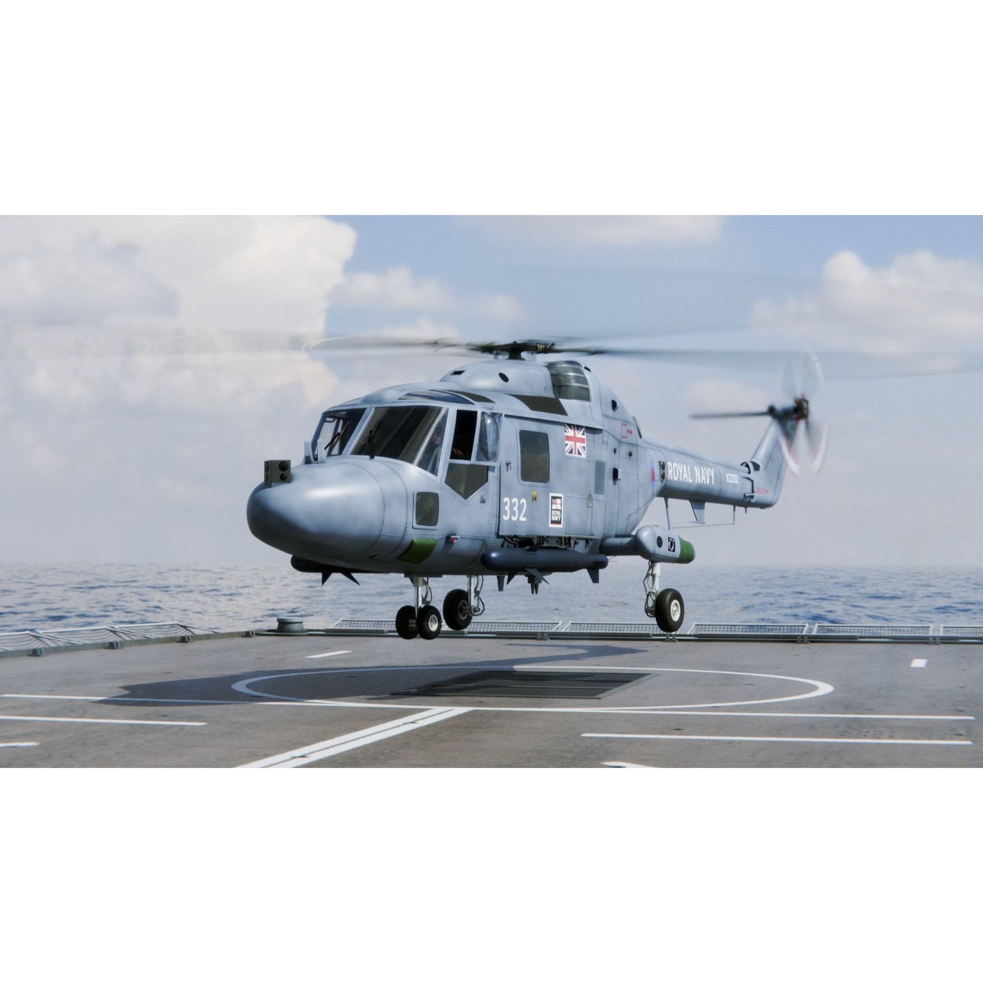 Westland Lynx HAS2 - Rigged PBR 3D Model - View 3