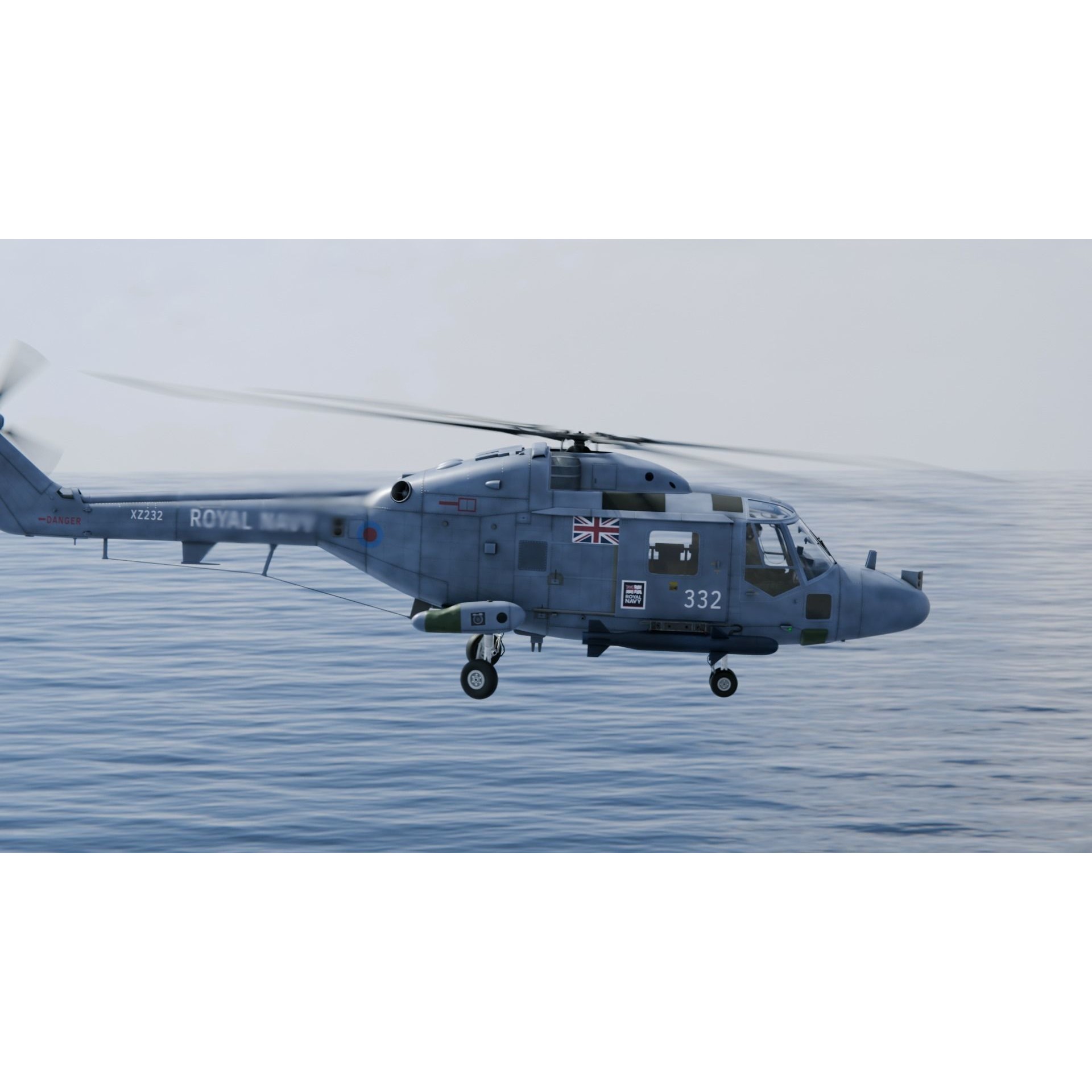 Westland Lynx HAS2 - Rigged PBR 3D Model - View 4