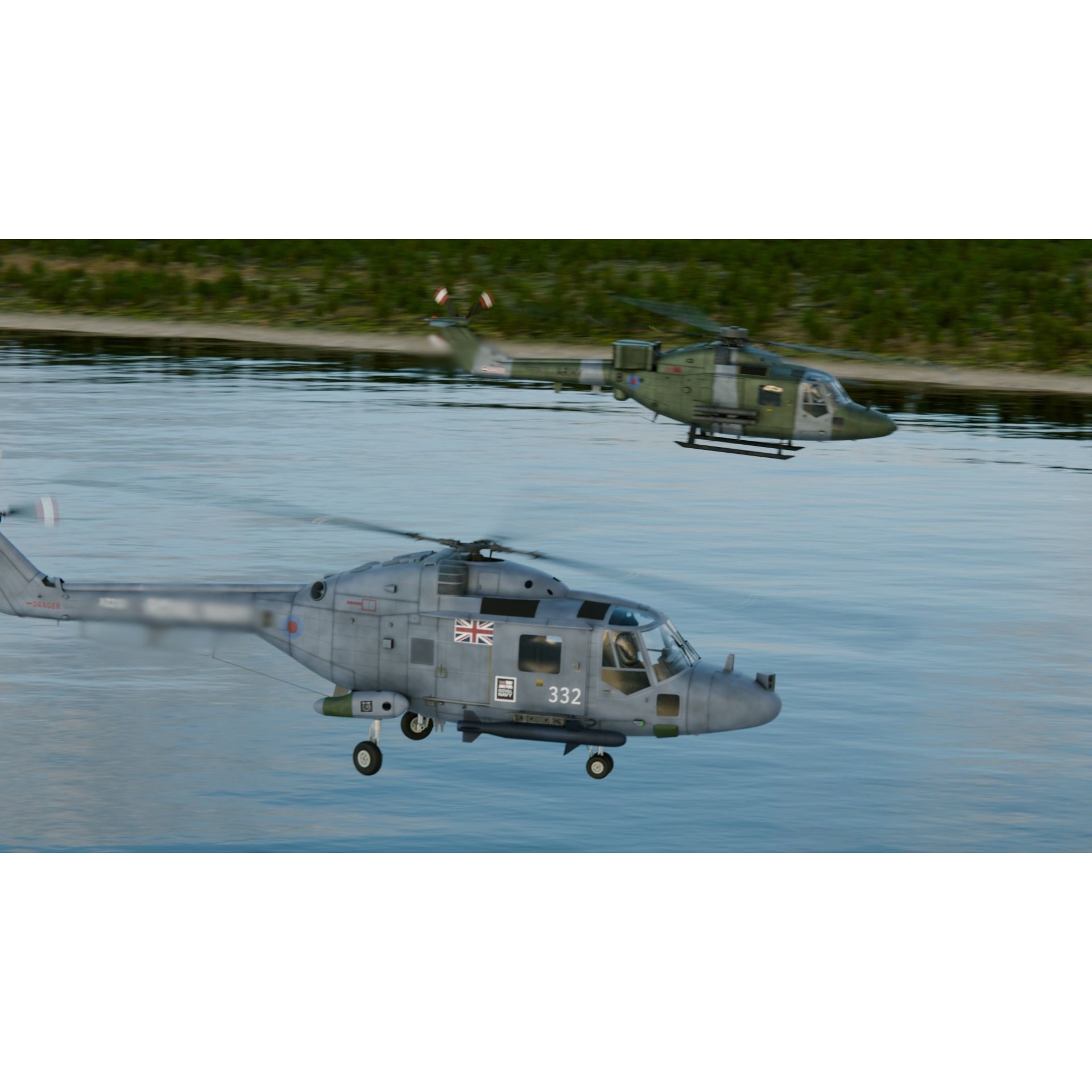 Westland Lynx HAS2 - Rigged PBR 3D Model - View 5