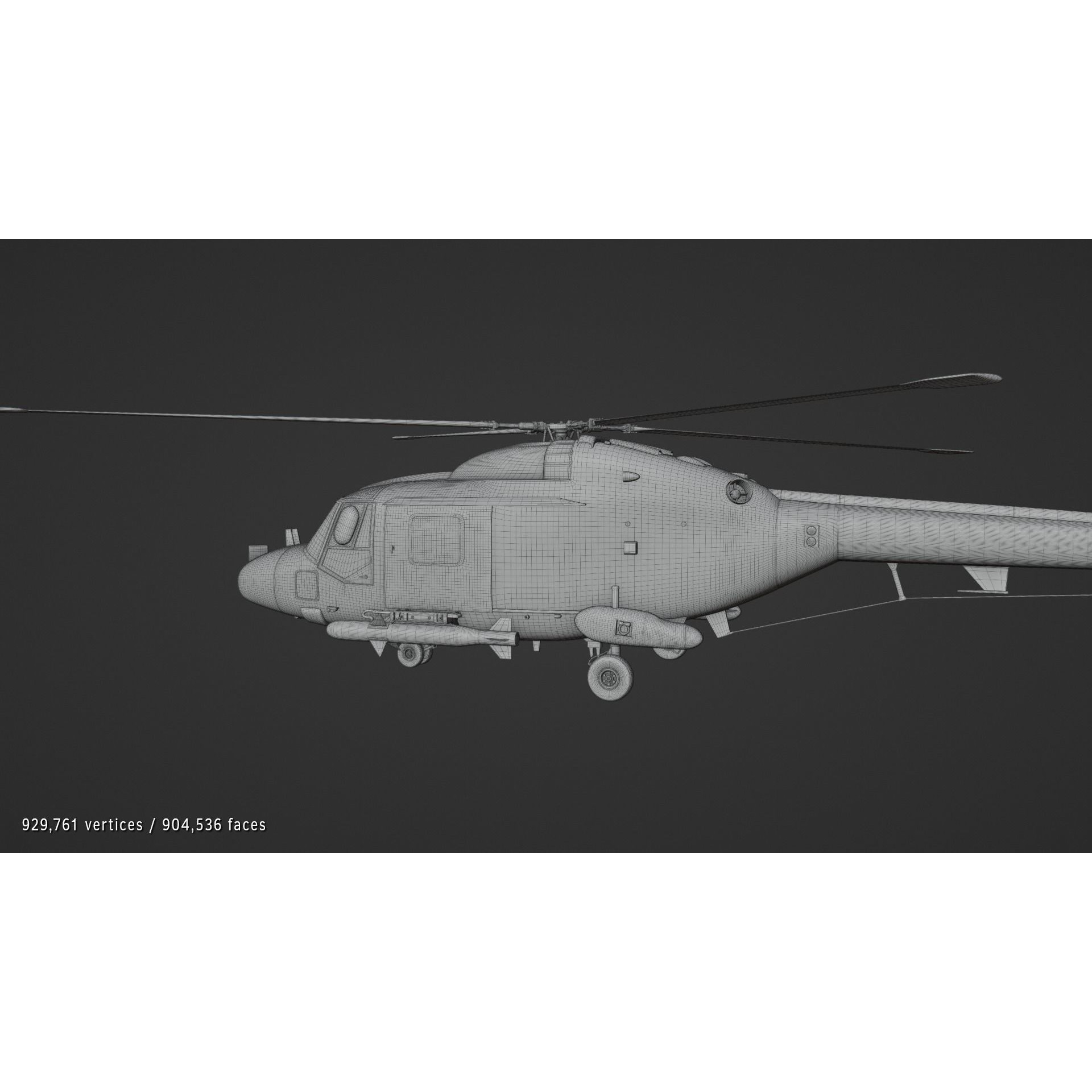 Westland Lynx HAS2 - Rigged PBR 3D Model - View 6