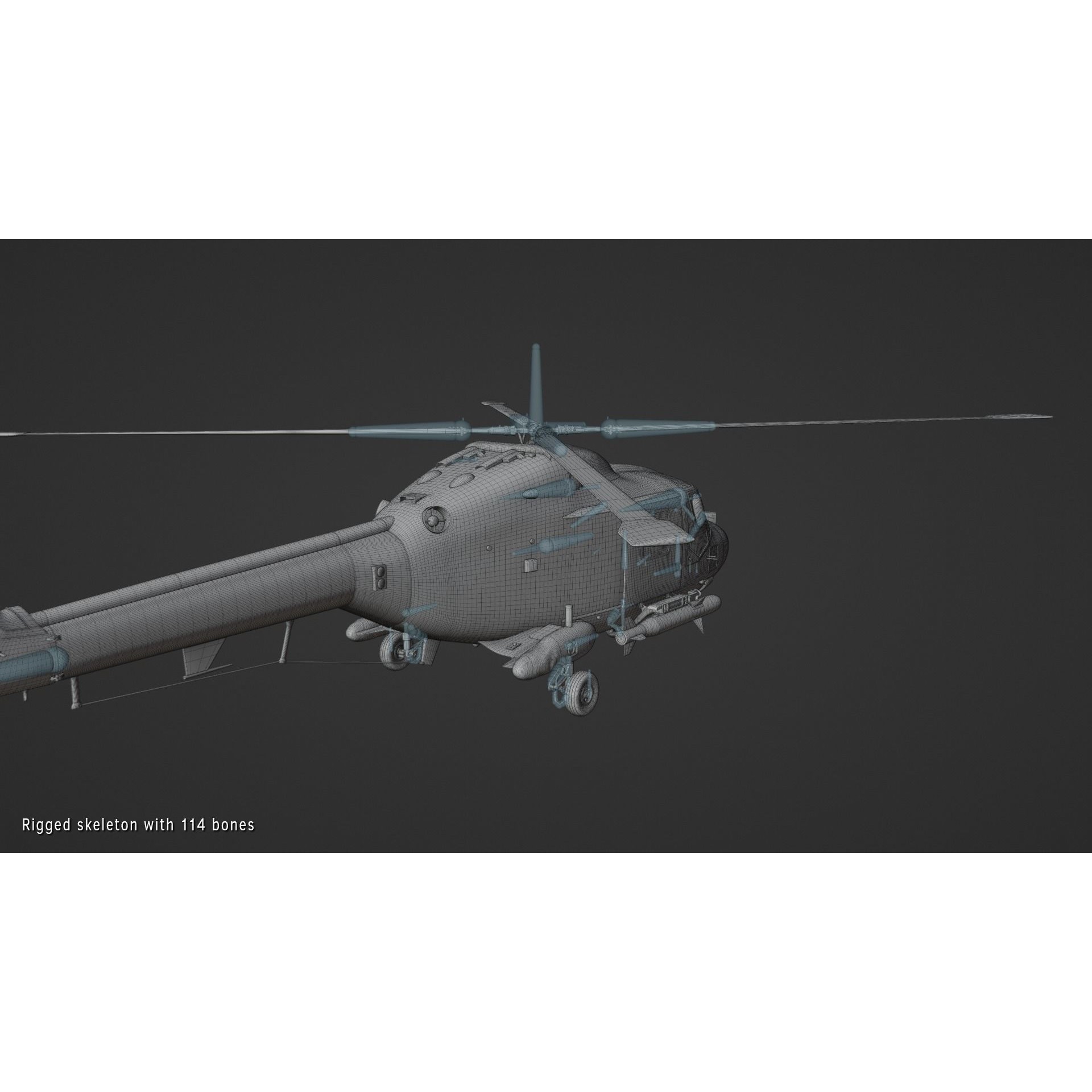 Westland Lynx HAS2 - Rigged PBR 3D Model - View 7