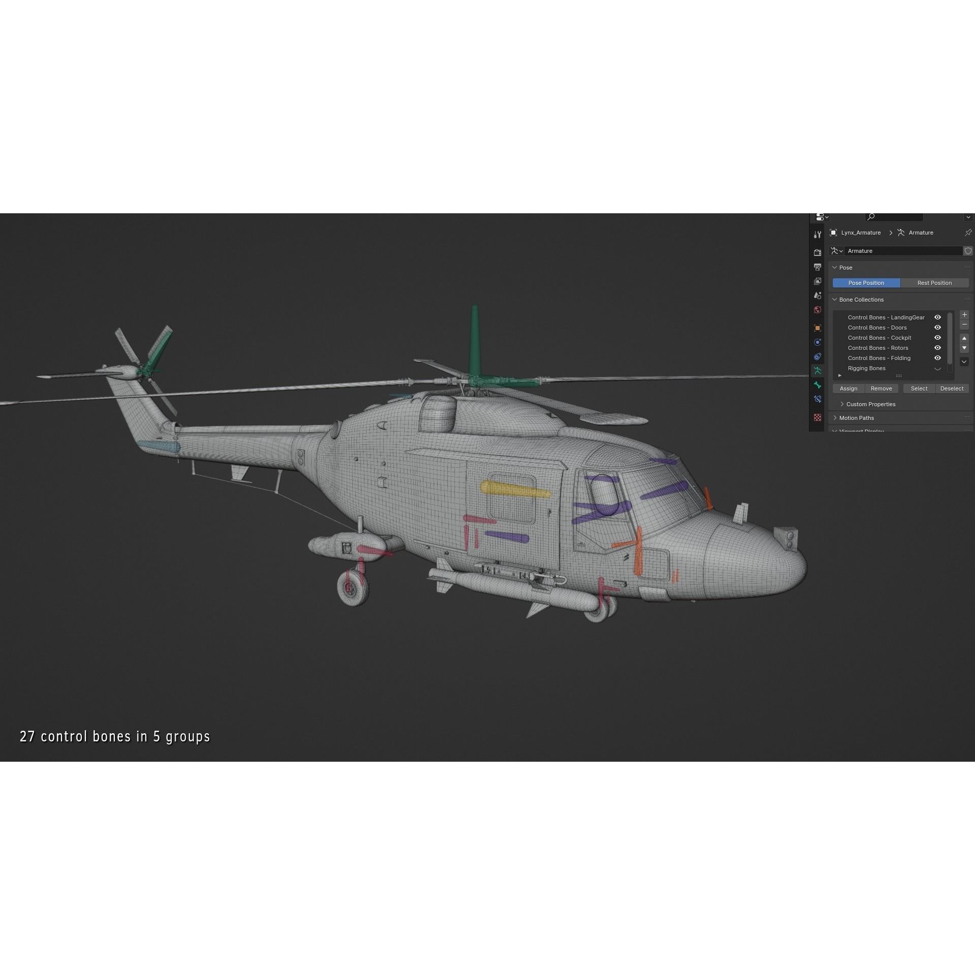 Westland Lynx HAS2 - Rigged PBR 3D Model - View 8