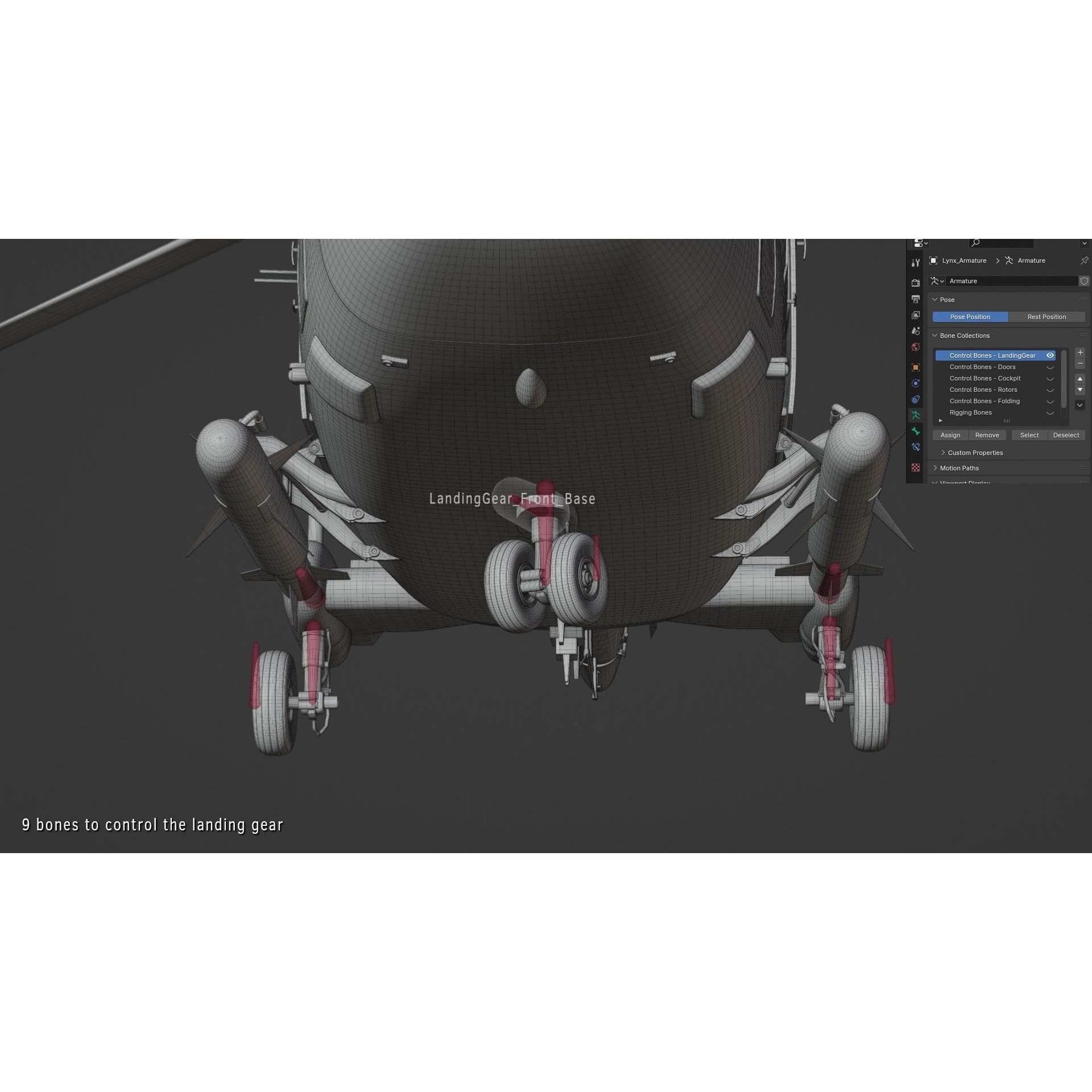 Westland Lynx HAS2 - Rigged PBR 3D Model - View 9