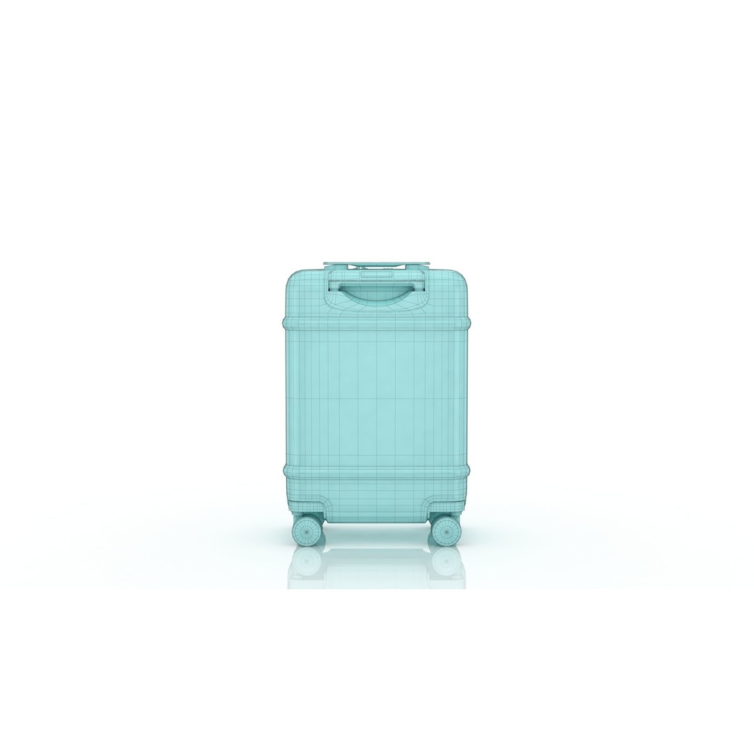 Trolley Suitcase 3D Model – Low Poly Luggage Asset, FBX, OBJ, Blender - View 14