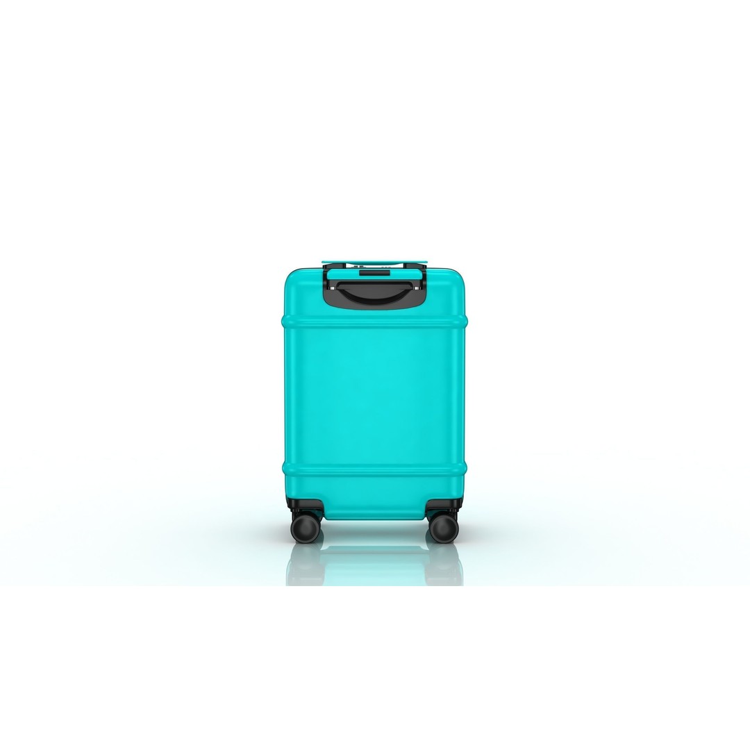 Trolley Suitcase 3D Model – Low Poly Luggage Asset, FBX, OBJ, Blender - View 5