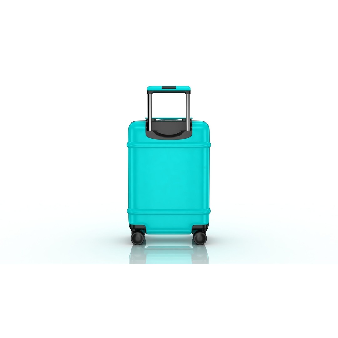 Trolley Suitcase 3D Model – Low Poly Luggage Asset, FBX, OBJ, Blender - View 6