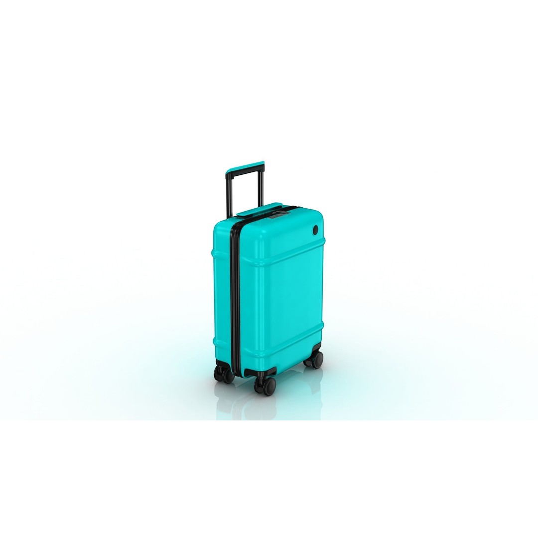 Trolley Suitcase 3D Model – Low Poly Luggage Asset, FBX, OBJ, Blender - View 8