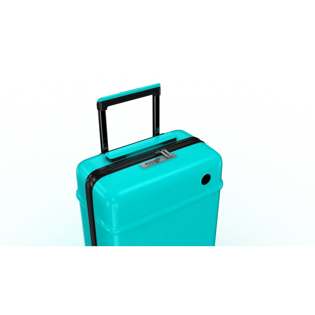 Trolley Suitcase 3D Model – Low Poly Luggage Asset, FBX, OBJ, Blender - View 9