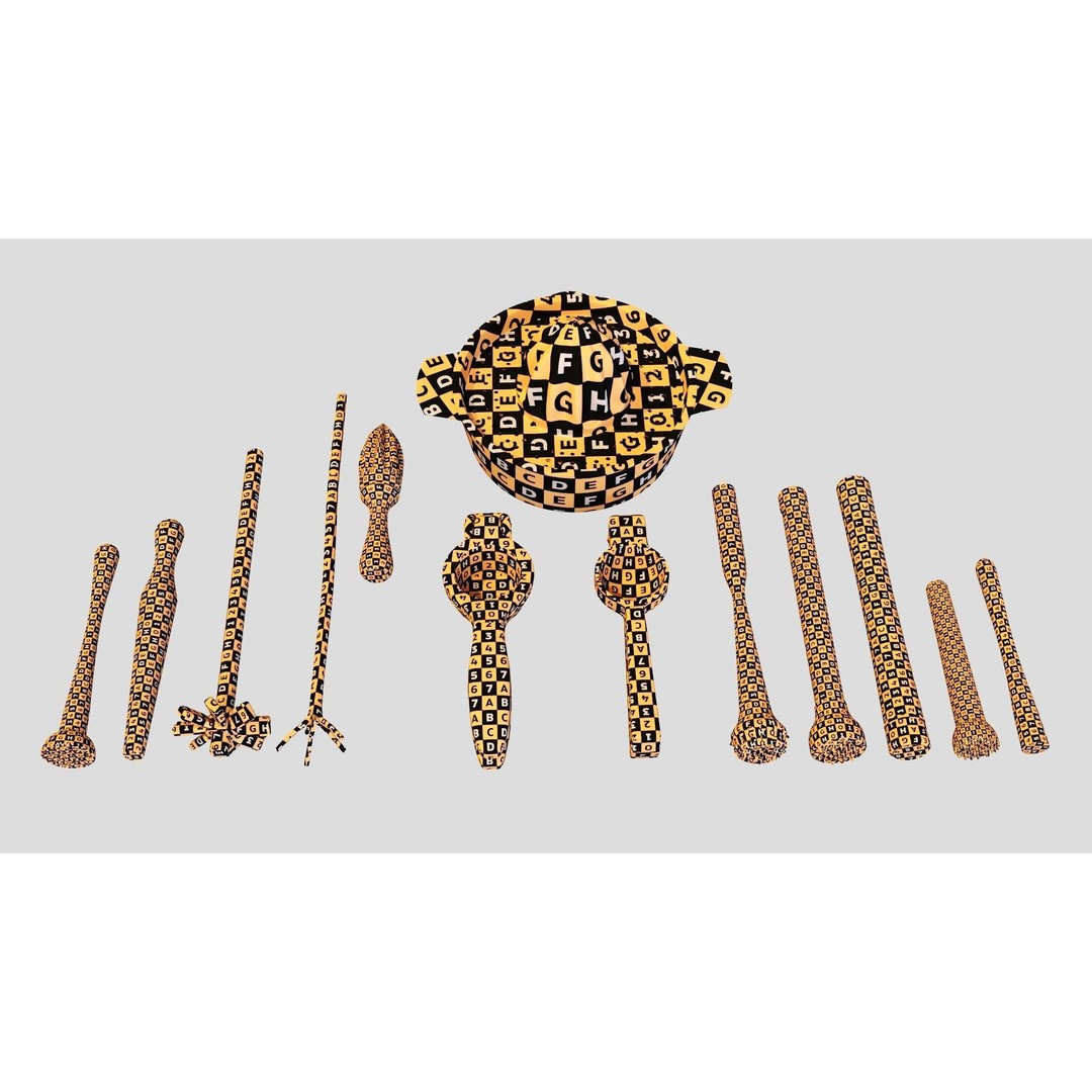 Bartender Tools Set 3D Model – PBR Kitchenware Asset, FBX, OBJ, Blender - View 5