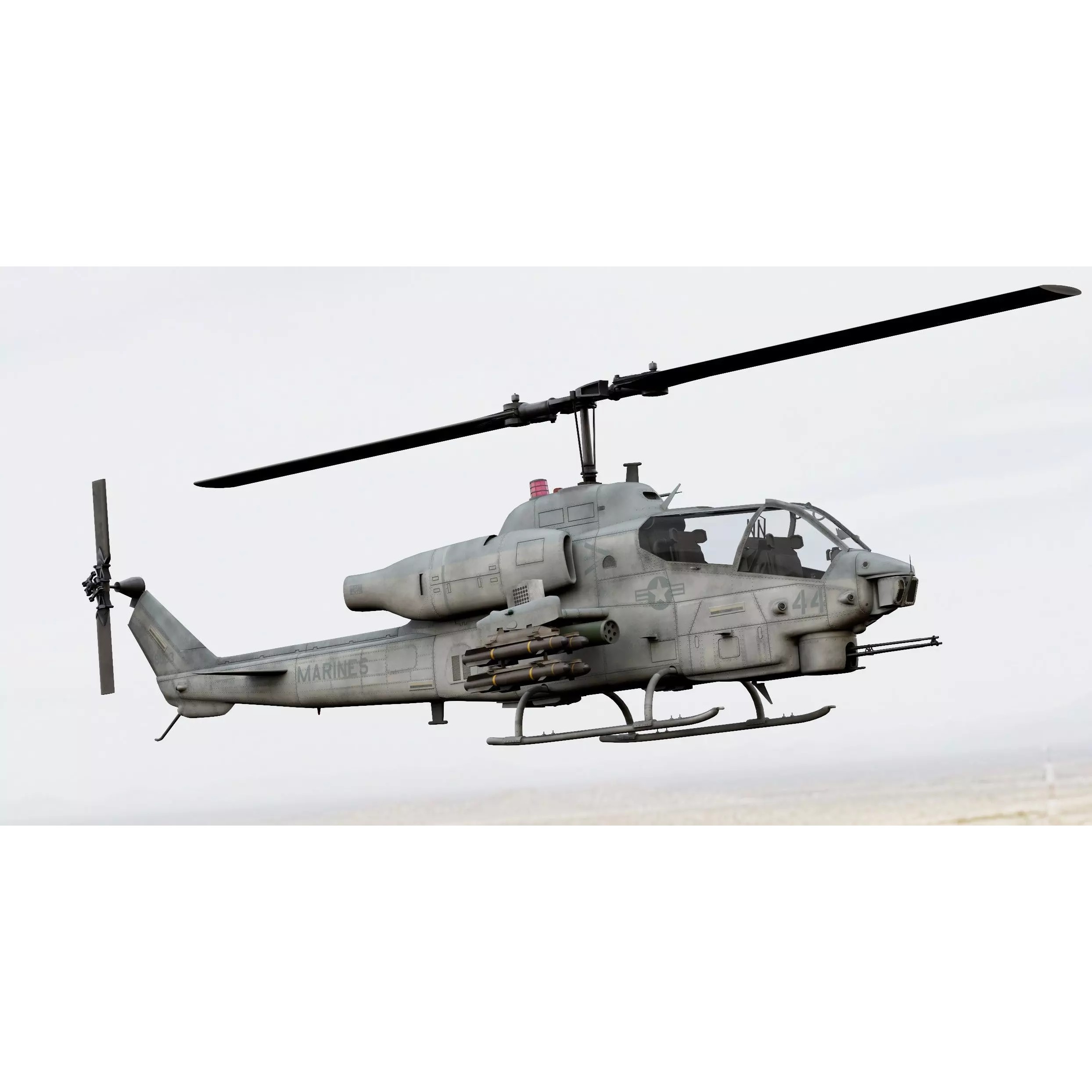 Bell AH-1W Super Cobra - Game-Ready 3D Model - View 3