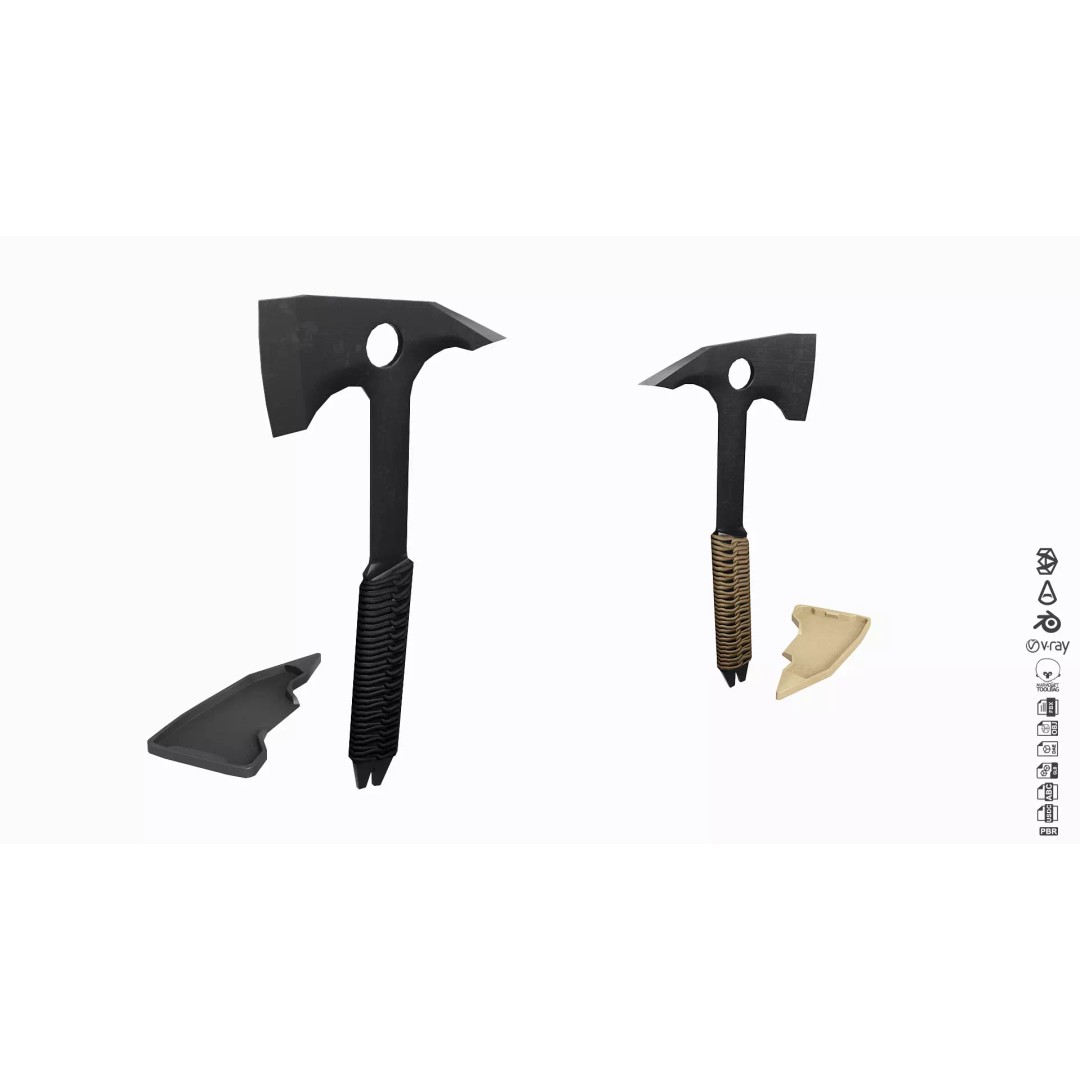 Tools Equipment Gear 3D Model – Low Poly PBR Asset for VR/AR - View 7