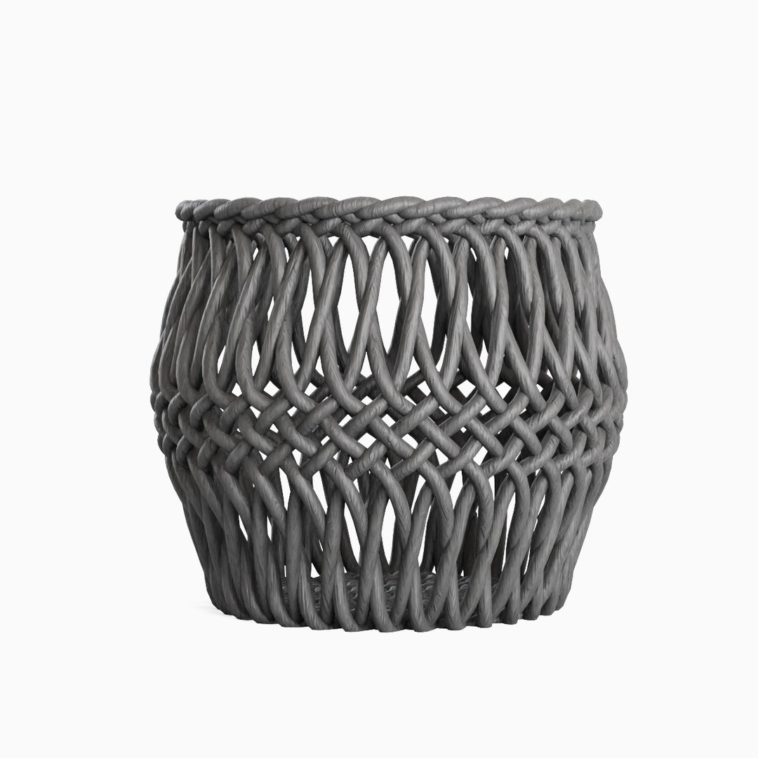 Wicker Basket 3D Model – Mid Poly PBR Textured Asset for Interior Design - View 17