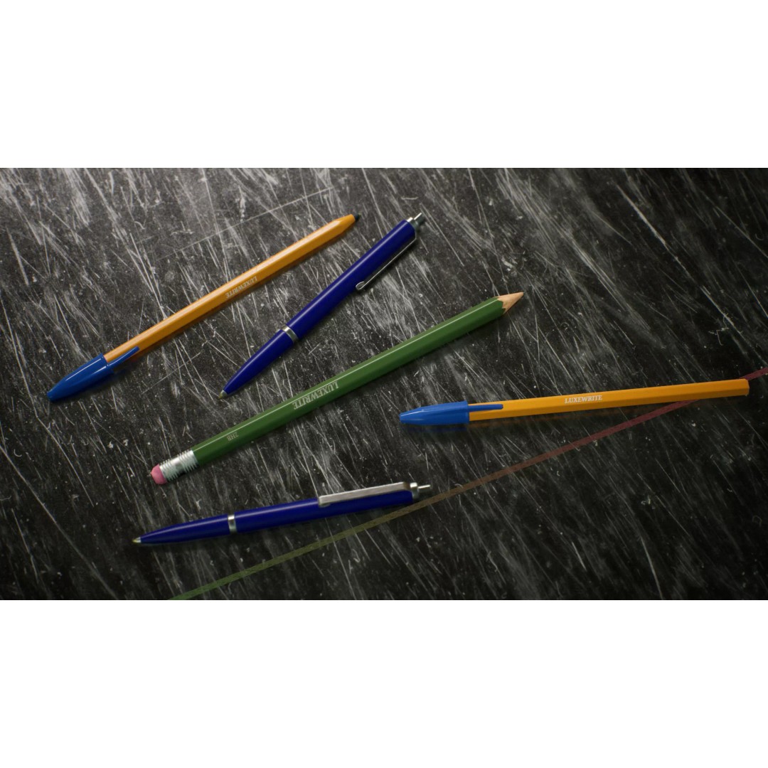 Game-Ready Pen and Pencil 3D Model – Low Poly PBR Asset, FBX - View 2