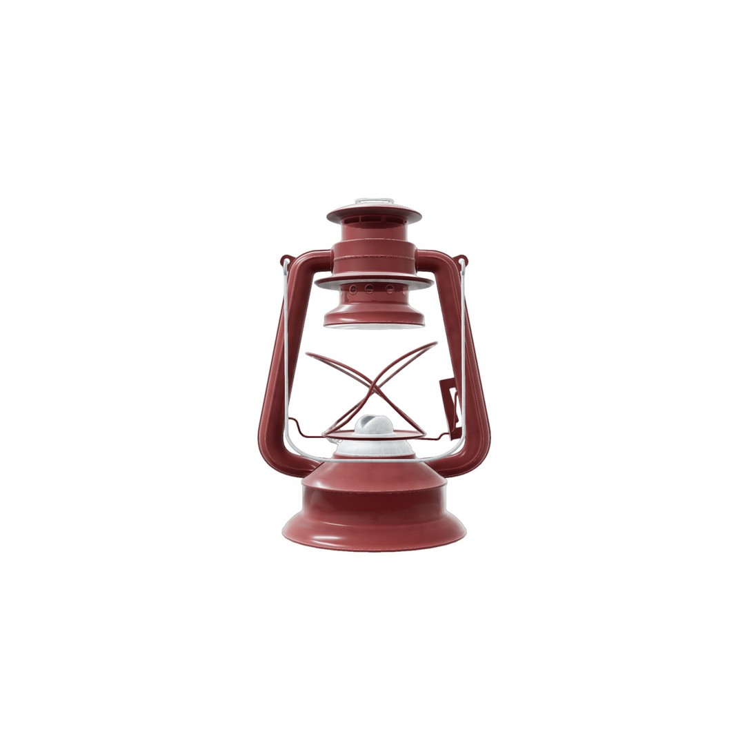 Kerosene Lamp 3D Model – Low Poly Game-Ready Asset, PBR Textures