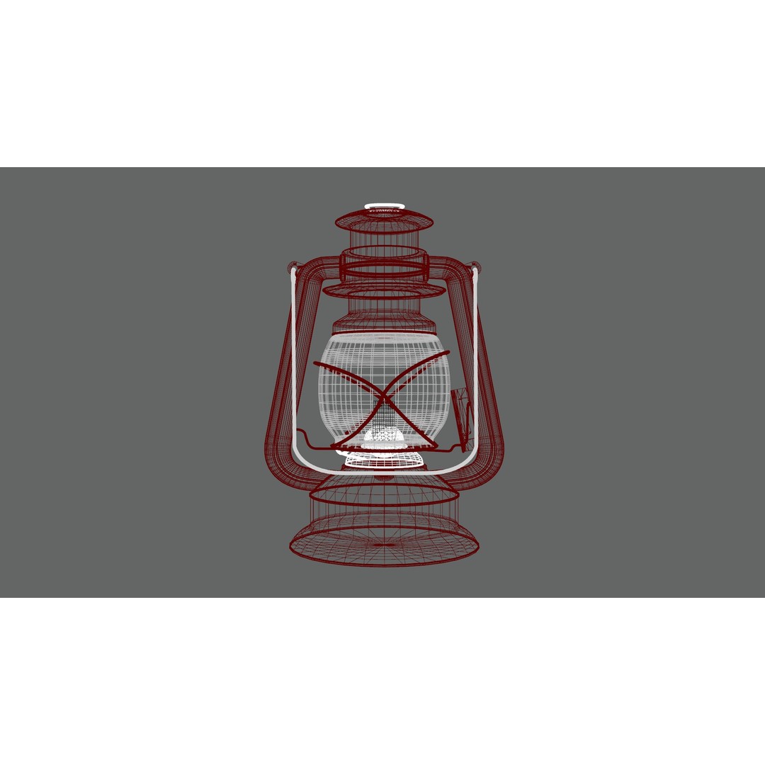 Kerosene Lamp 3D Model – Low Poly Game-Ready Asset, PBR Textures - View 11