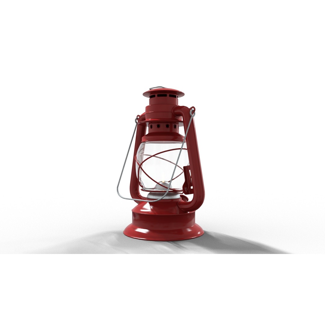 Kerosene Lamp 3D Model – Low Poly Game-Ready Asset, PBR Textures - View 7