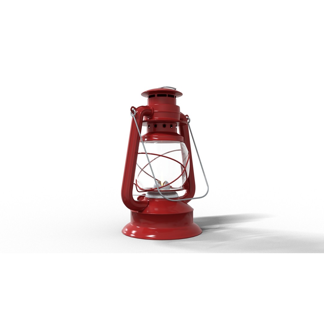 Kerosene Lamp 3D Model – Low Poly Game-Ready Asset, PBR Textures - View 8