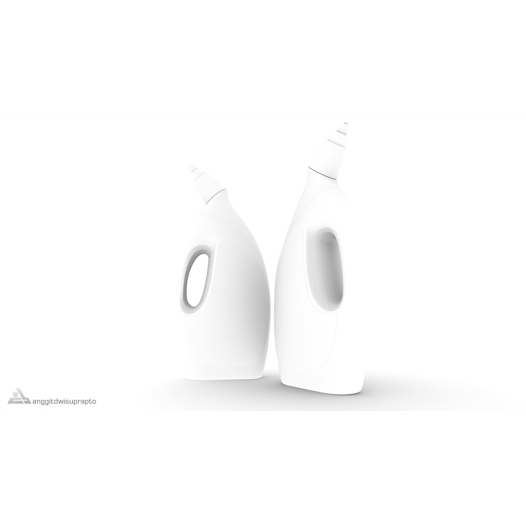 Liquid WC Cleaner 3D Model – Realistic Household Chemical, FBX - View 11