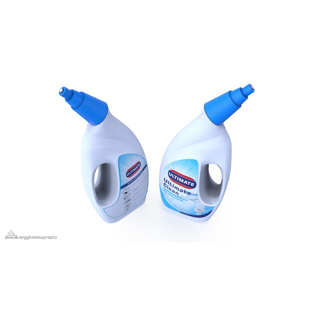 Liquid WC Cleaner 3D Model – Realistic Household Chemical, FBX - View 14
