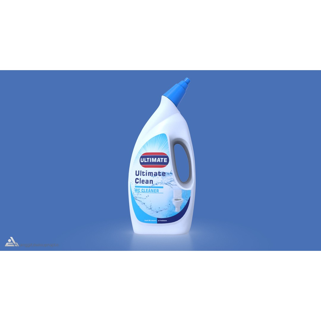 Liquid WC Cleaner 3D Model – Realistic Household Chemical, FBX - View 3