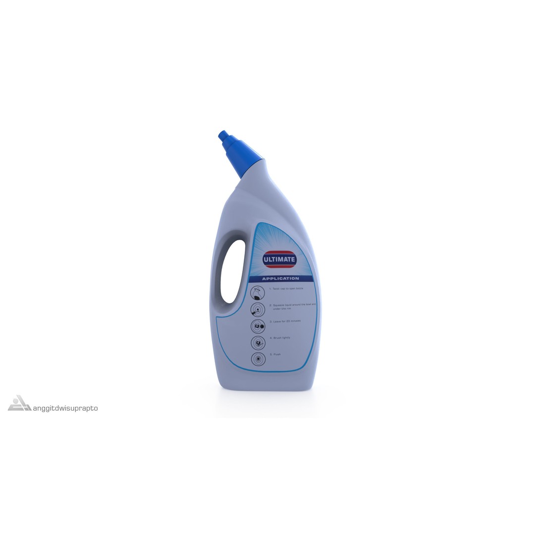 Liquid WC Cleaner 3D Model – Realistic Household Chemical, FBX - View 7