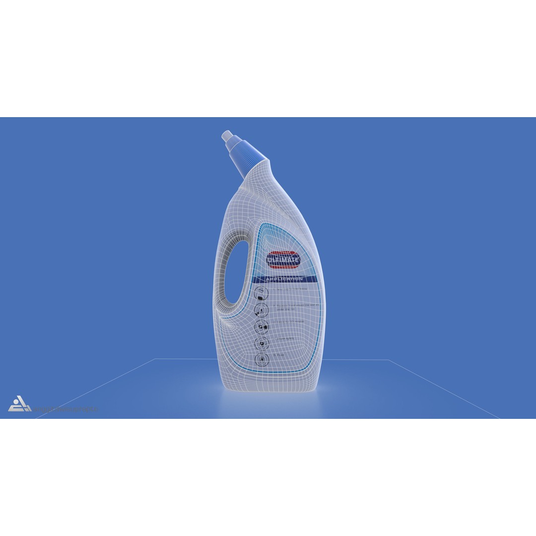 Liquid WC Cleaner 3D Model – Realistic Household Chemical, FBX - View 8