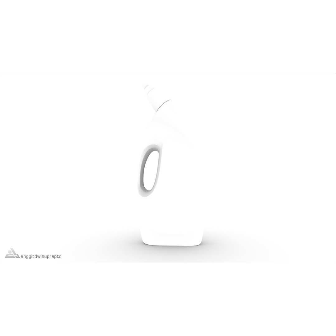 Liquid WC Cleaner 3D Model – Realistic Household Chemical, FBX - View 9