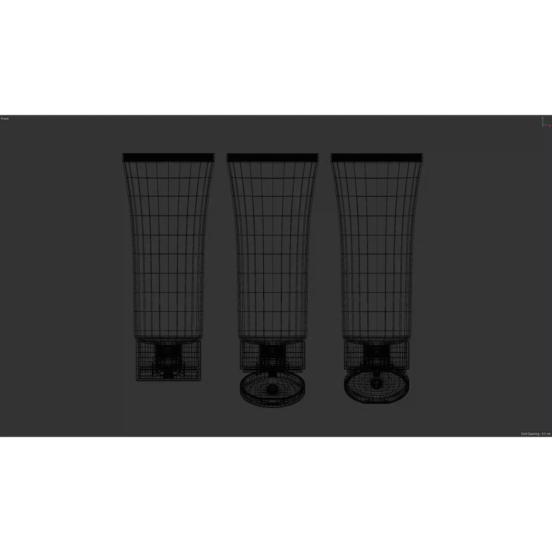 Cosmetic Cream Tube 3D Model – High Quality Mockup Set, FBX - View 12
