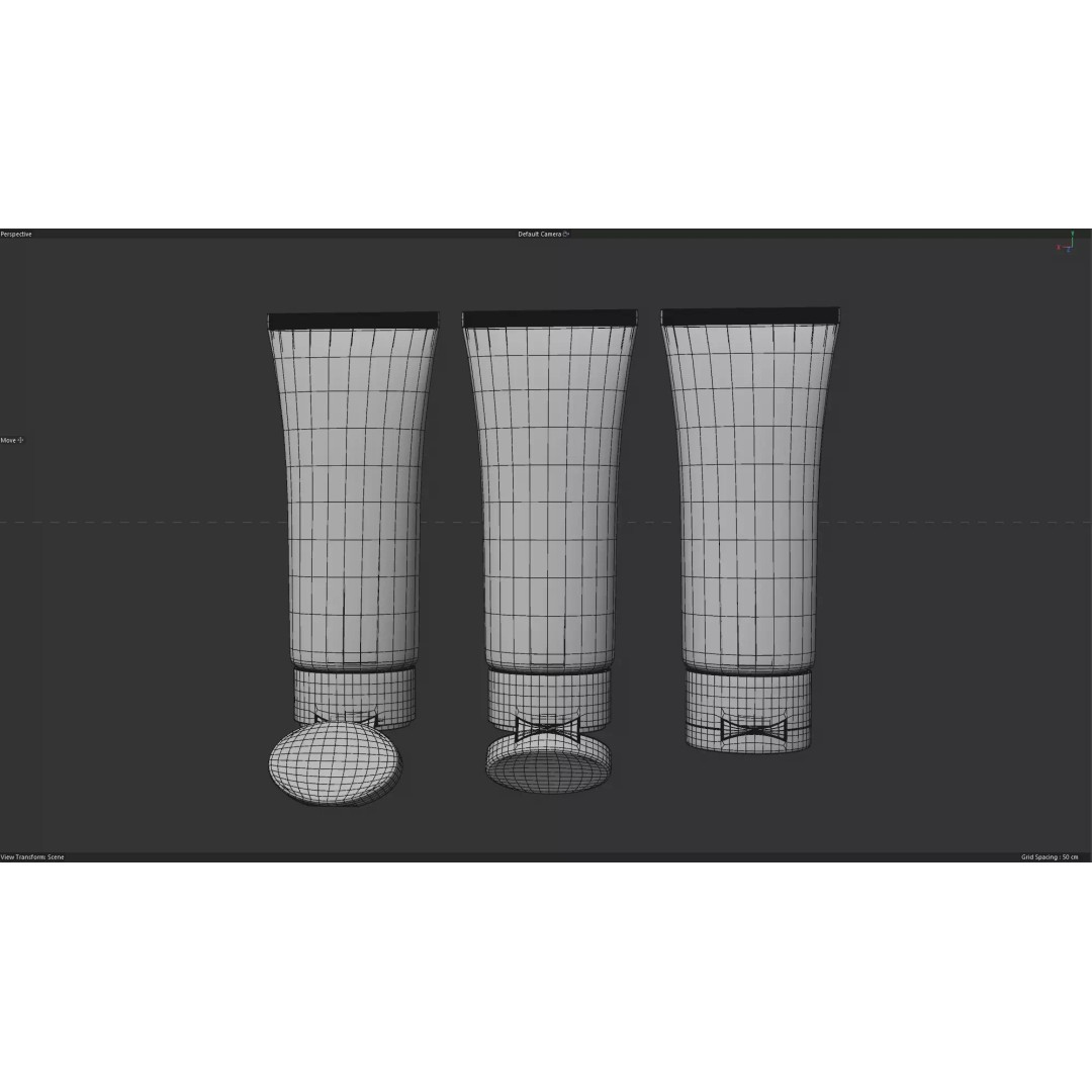Cosmetic Cream Tube 3D Model – High Quality Mockup Set, FBX - View 5