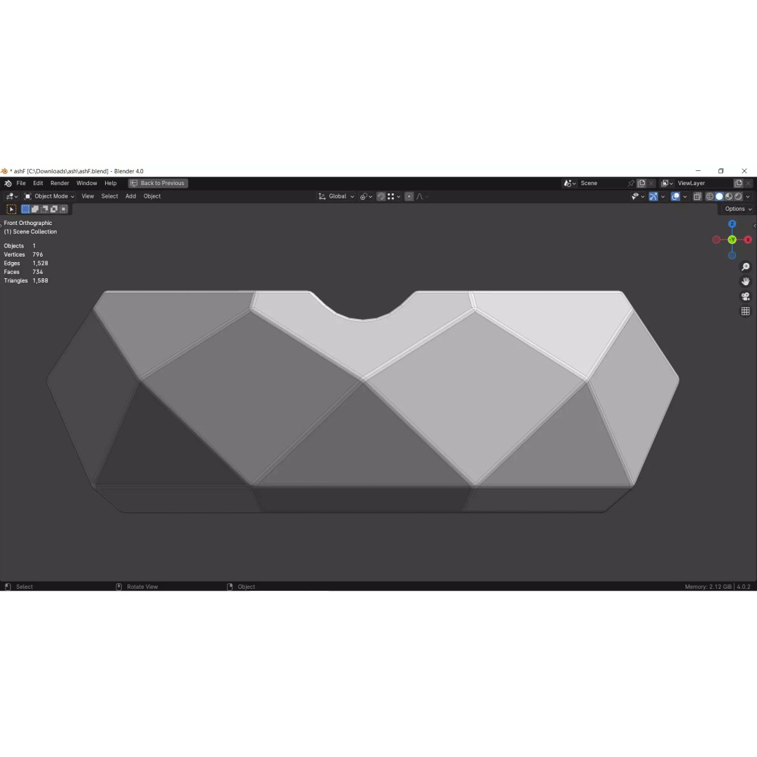 Ashtray 3D Model Collection – Low Poly Tobacco Accessories, FBX, Blender - View 15