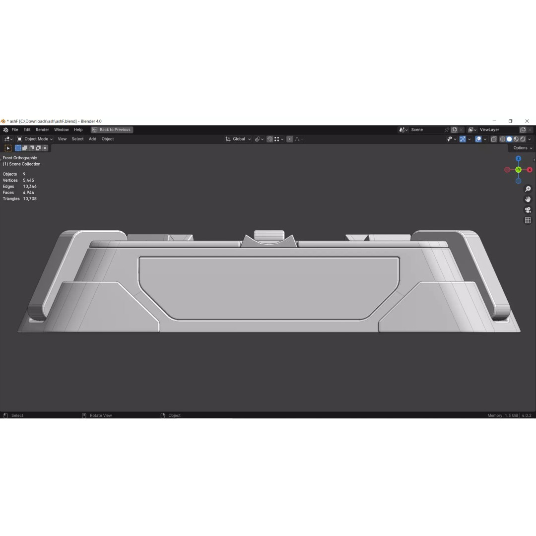 Ashtray 3D Model Collection – Low Poly Tobacco Accessories, FBX, Blender - View 19