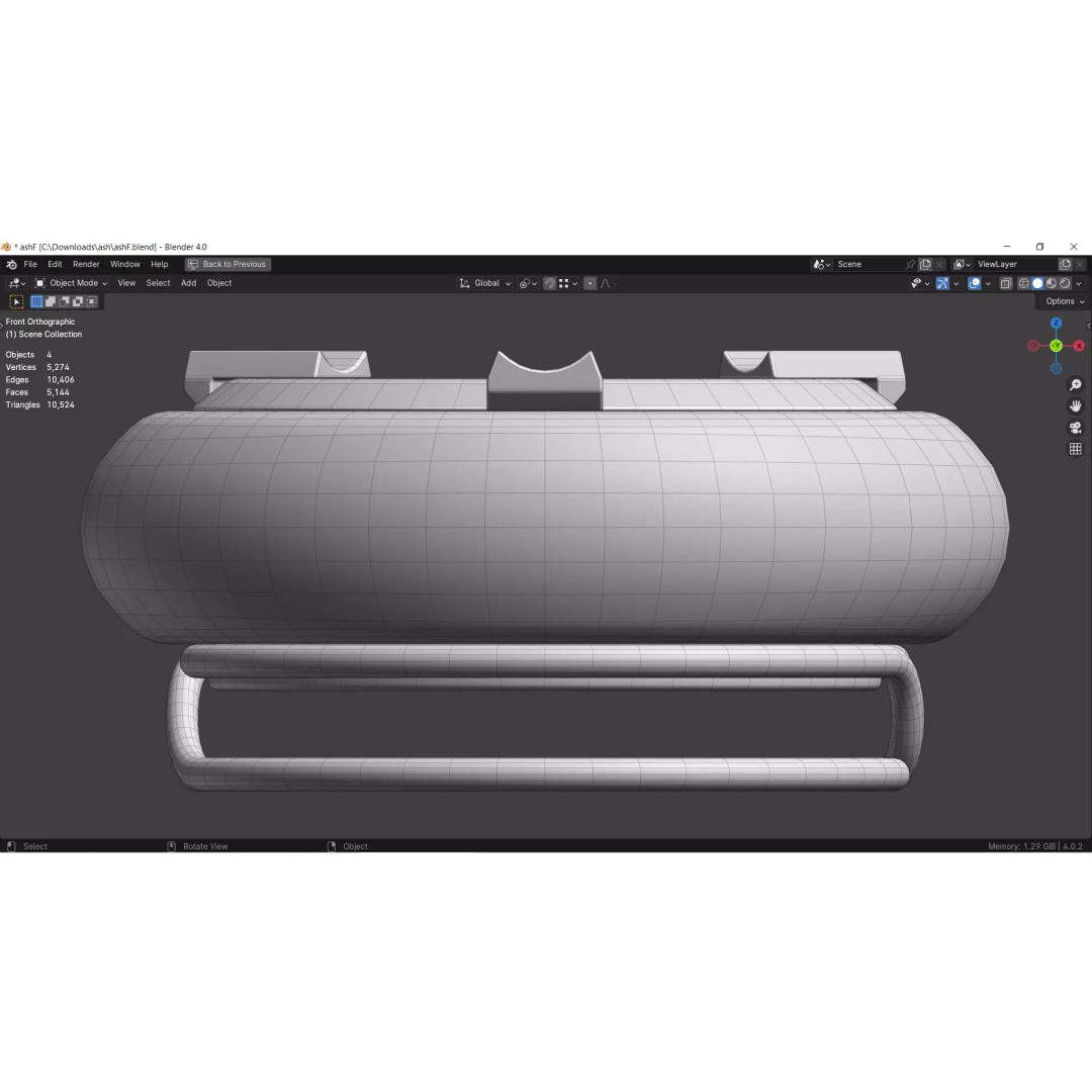 Ashtray 3D Model Collection – Low Poly Tobacco Accessories, FBX, Blender - View 22