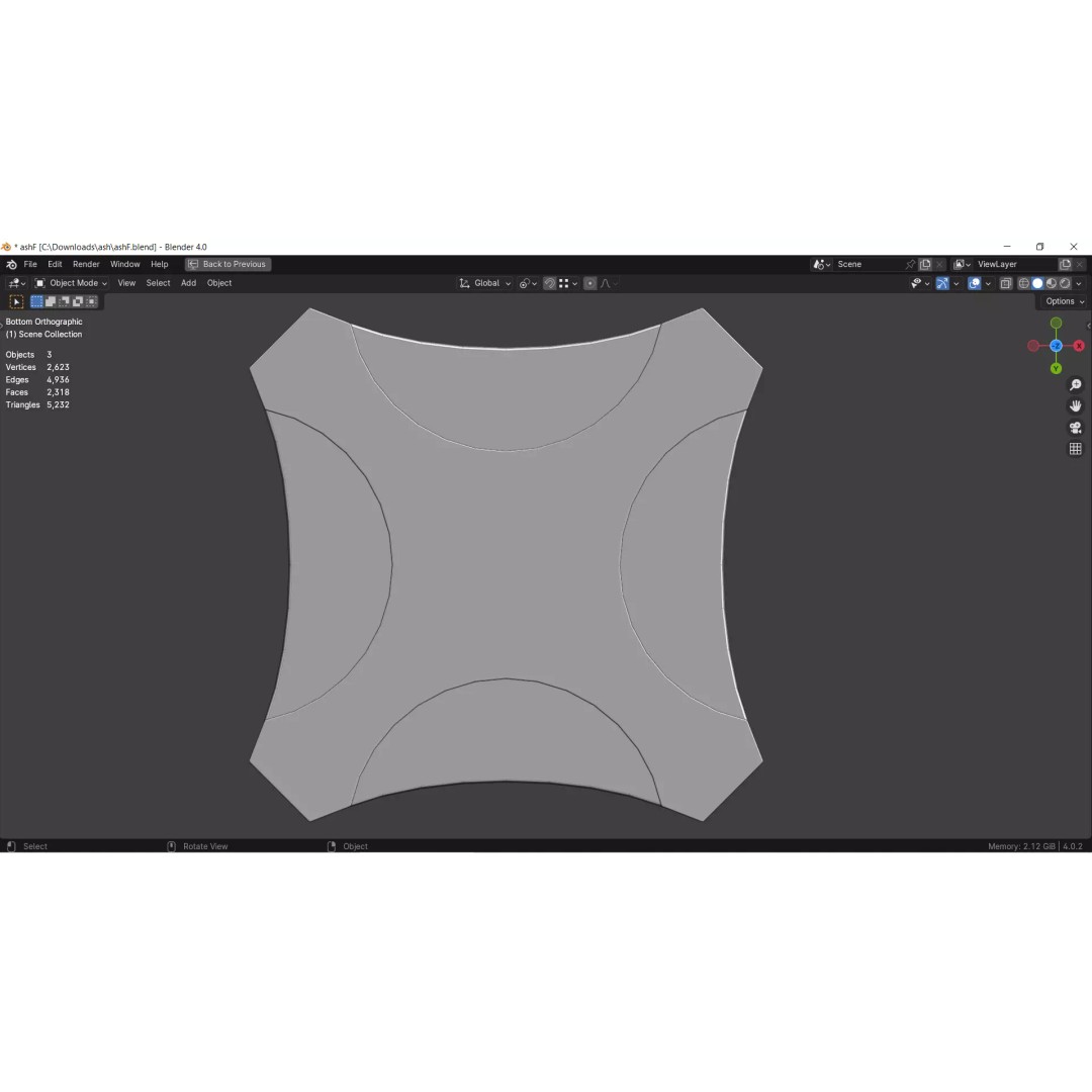 Ashtray 3D Model Collection – Low Poly Tobacco Accessories, FBX, Blender - View 9