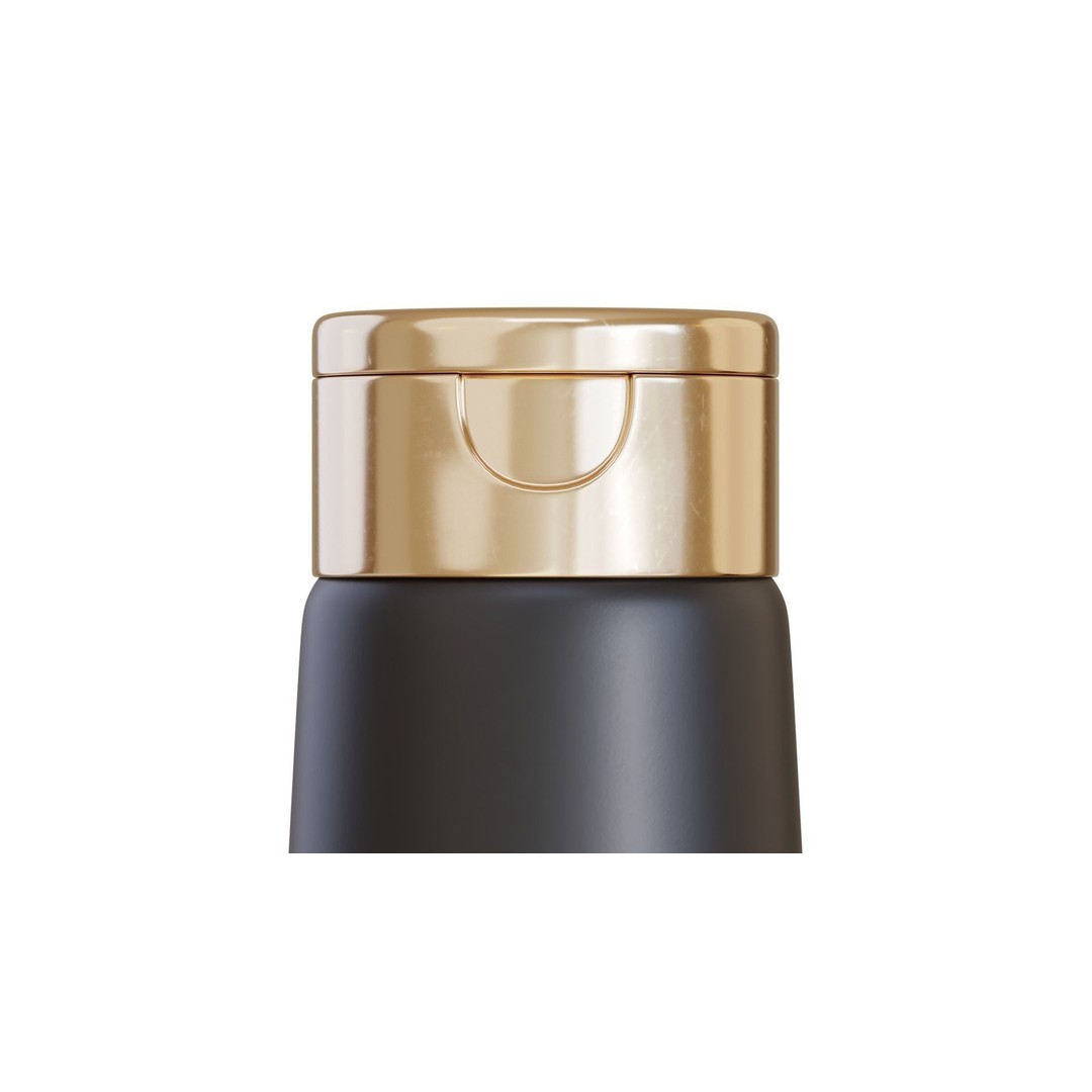 Black Cosmetic Bottle 3D Model – PBR Textured, Blender & FBX - View 3