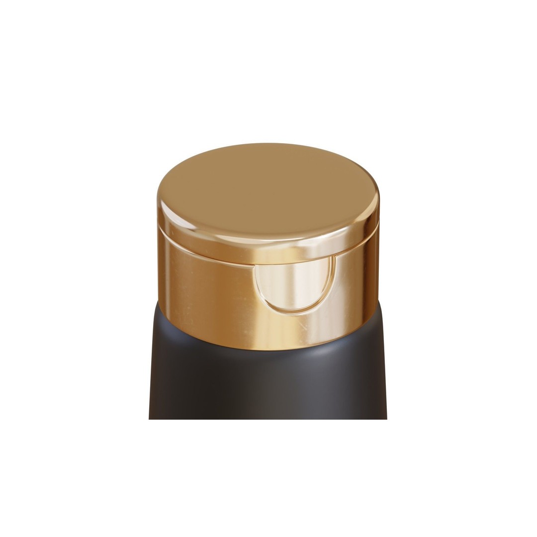 Black Cosmetic Bottle 3D Model – PBR Textured, Blender & FBX - View 4