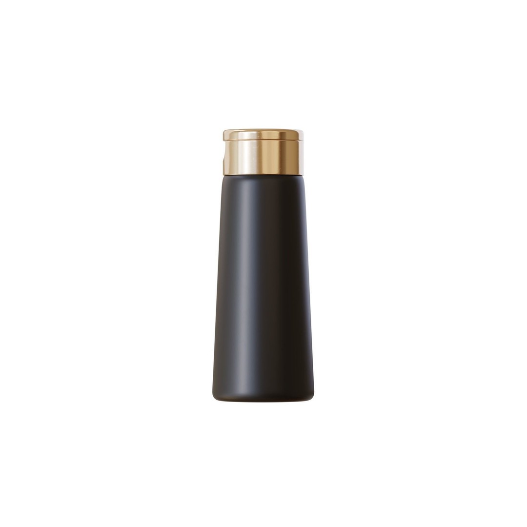 Black Cosmetic Bottle 3D Model – PBR Textured, Blender & FBX - View 5