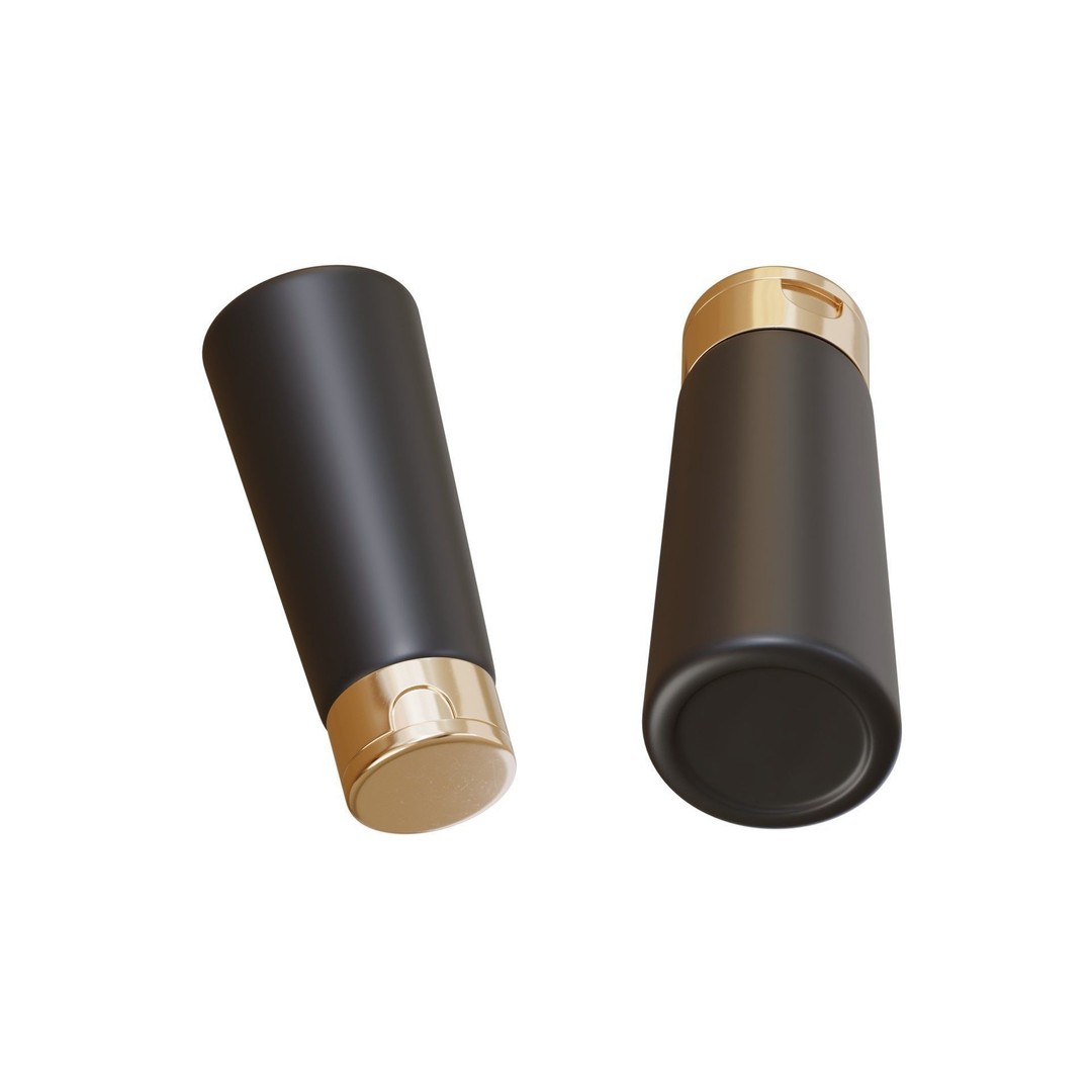 Black Cosmetic Bottle 3D Model – PBR Textured, Blender & FBX - View 7