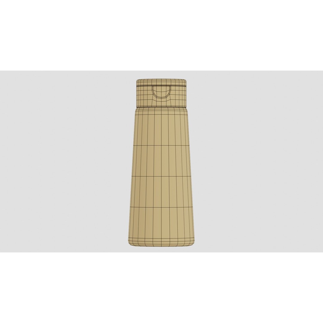Black Cosmetic Bottle 3D Model – PBR Textured, Blender & FBX - View 8
