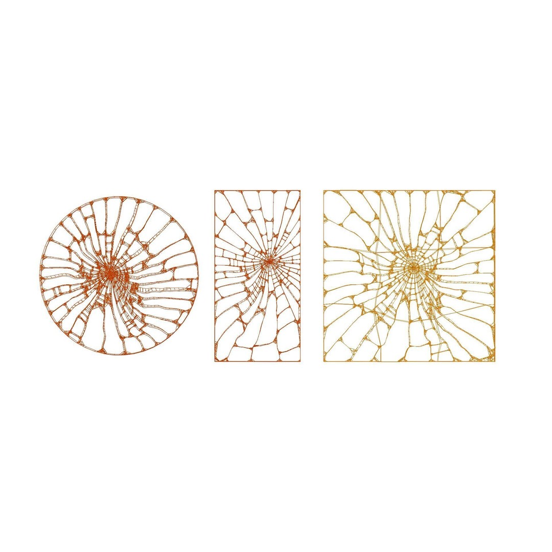 Cracked Mirrors 3D Model – Realistic Shattered Glass Asset, Blender, FBX