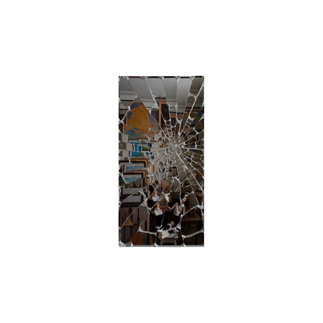 Cracked Mirrors 3D Model – Realistic Shattered Glass Asset, Blender, FBX - View 3