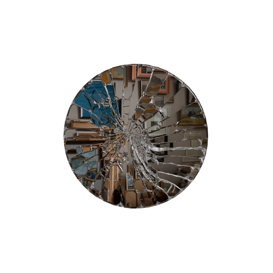 Cracked Mirrors 3D Model – Realistic Shattered Glass Asset, Blender, FBX - View 4