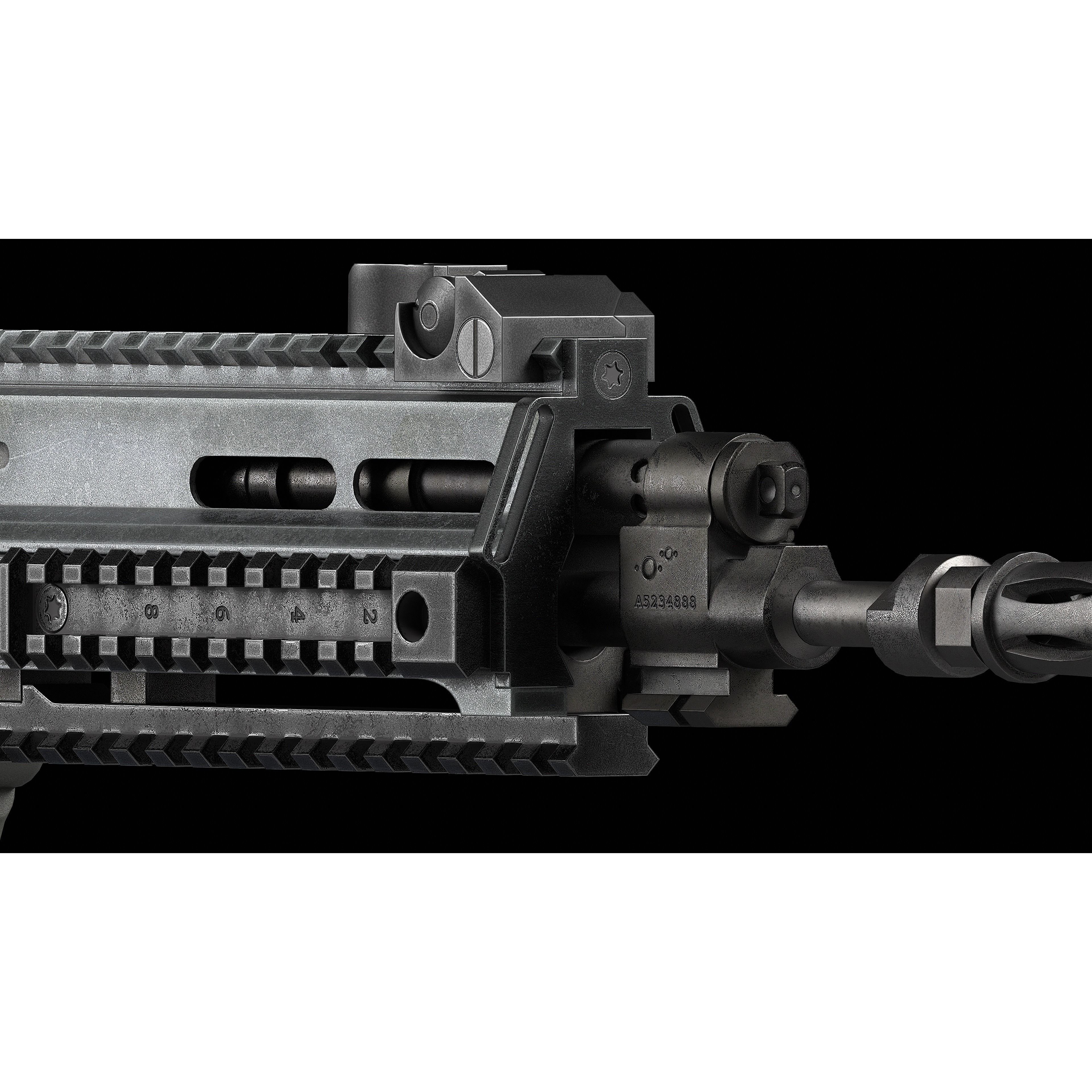 Bren CZ 805 A1/A2 V2 - Low-Poly Game-Ready 3D Model - View 11