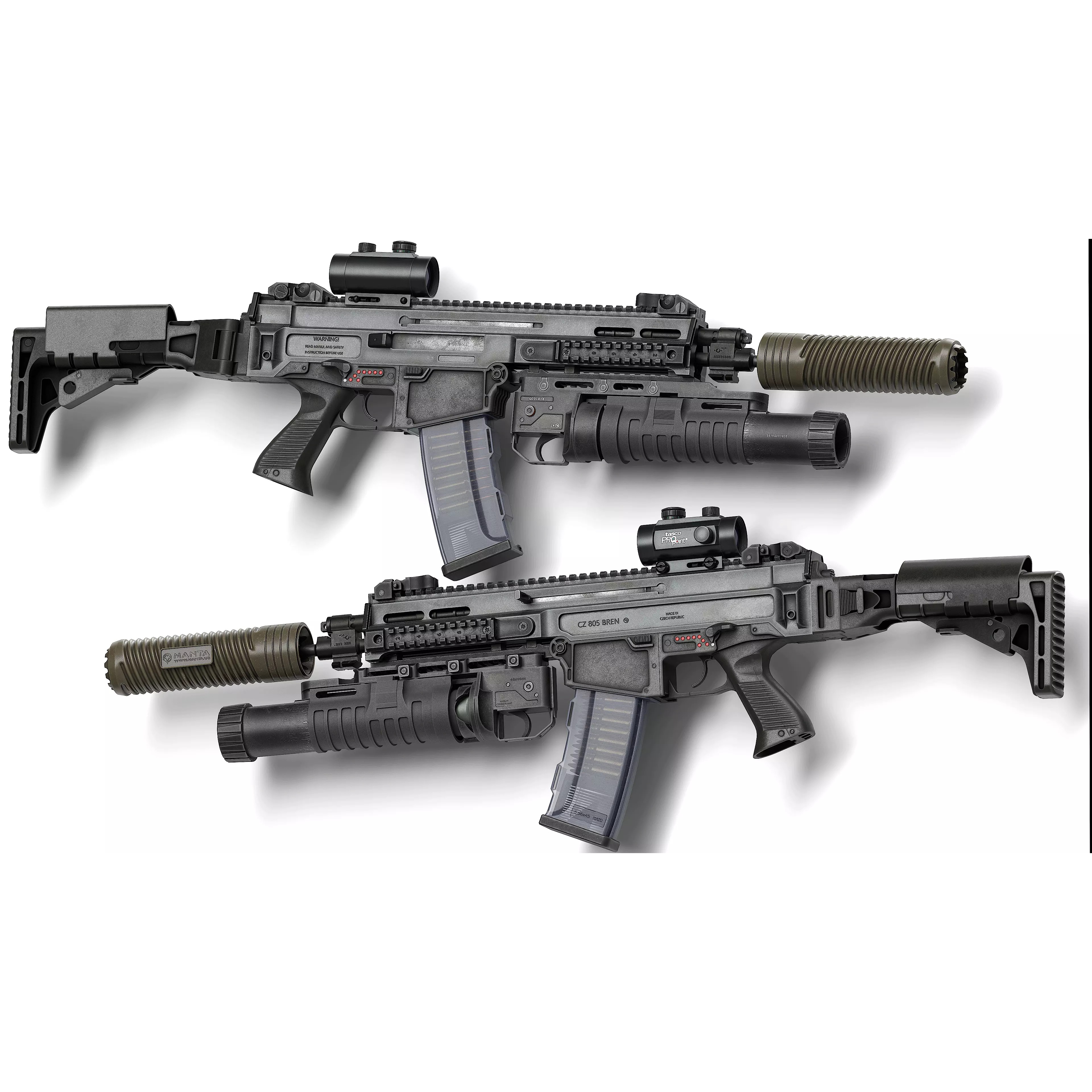 Bren CZ 805 A1/A2 V2 - Low-Poly Game-Ready 3D Model - View 2